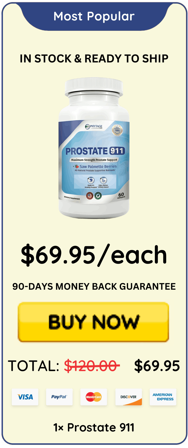 Prostate 911 Best Price
